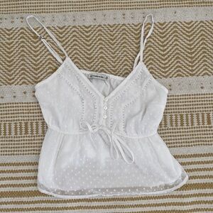 White Abercrombie and Fitch top